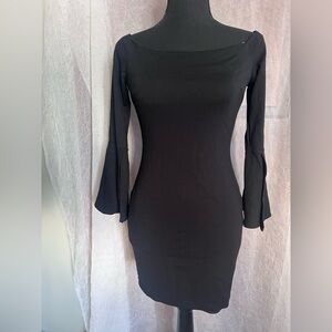 Lulu's Black One-Shoulder Dress
